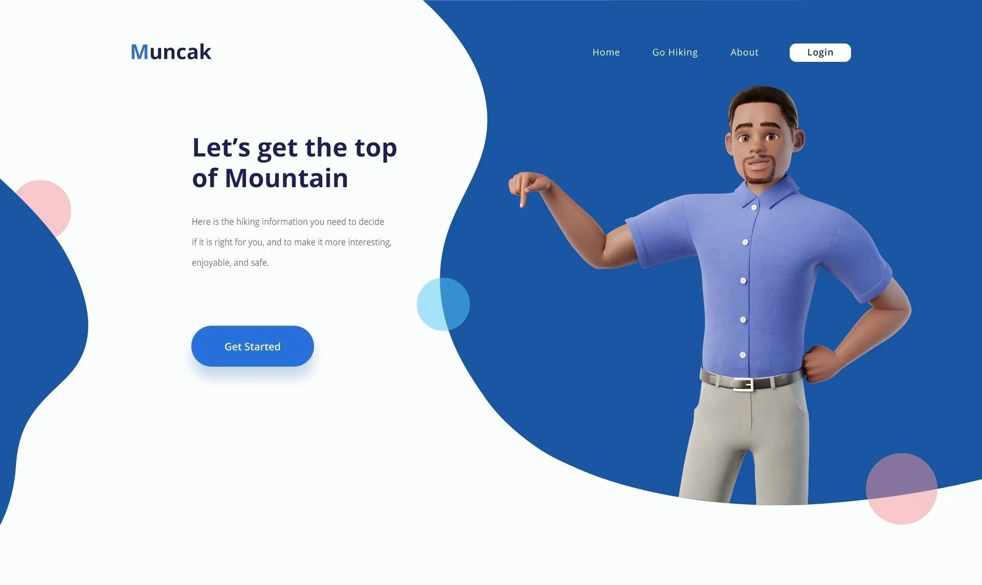 Cartoon Man Black 3D character showcase 8